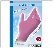 Zaščitne rokavice, nitril, 100 kom, pink, velikost M