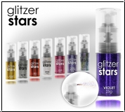 Glitzer Stars svetleči prah v spreju, 25 g, turkizna