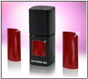 UV-POLISHGEL, trajni UV-lak, temno rdeča, 12 ml